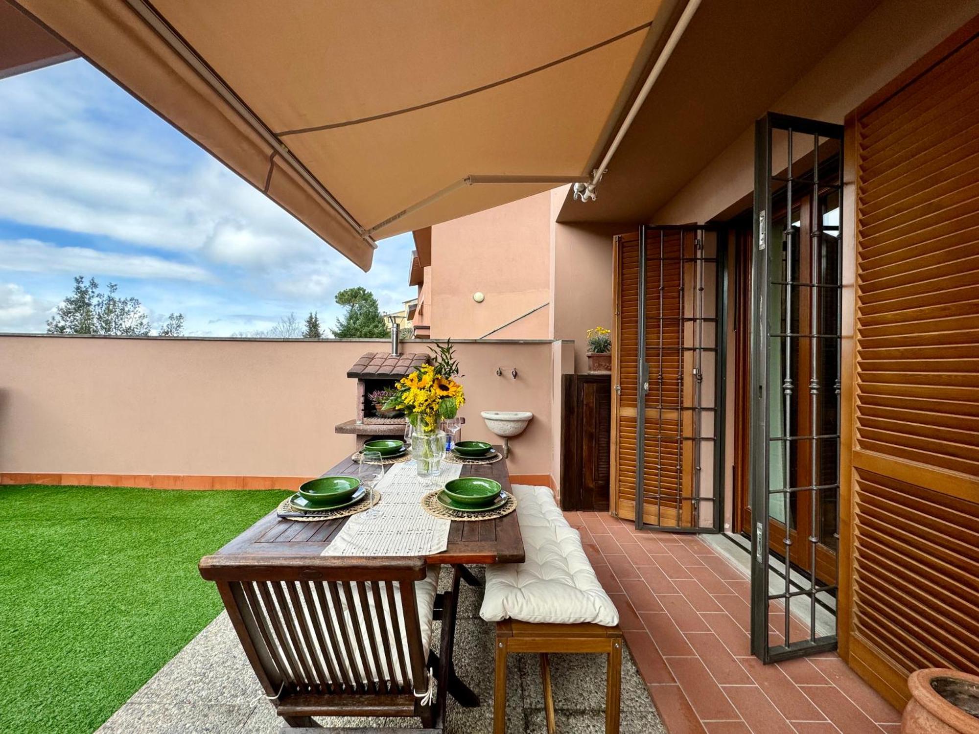 Chianti House Garden - 30 Min Firenze Centro Lägenhet Pelago Exteriör bild
